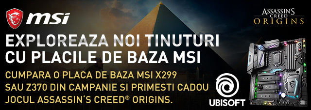 Assassin’s Creed cadou la placile de baza MSI 