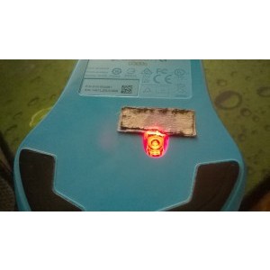 Masking Tape - cateva fasii suprapuse care acopera o mica parte din beam-ul senzorului.