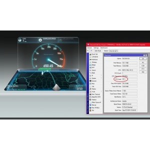 ~650Mbps pe moment la mine pe statie -- mai ruleaza in casa un torrent server si alti doi...