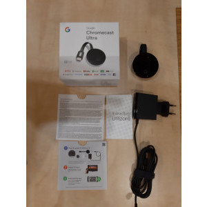 Media-player Google ChromeCast Ultra, 4K Streaming, Black - PC Garage
