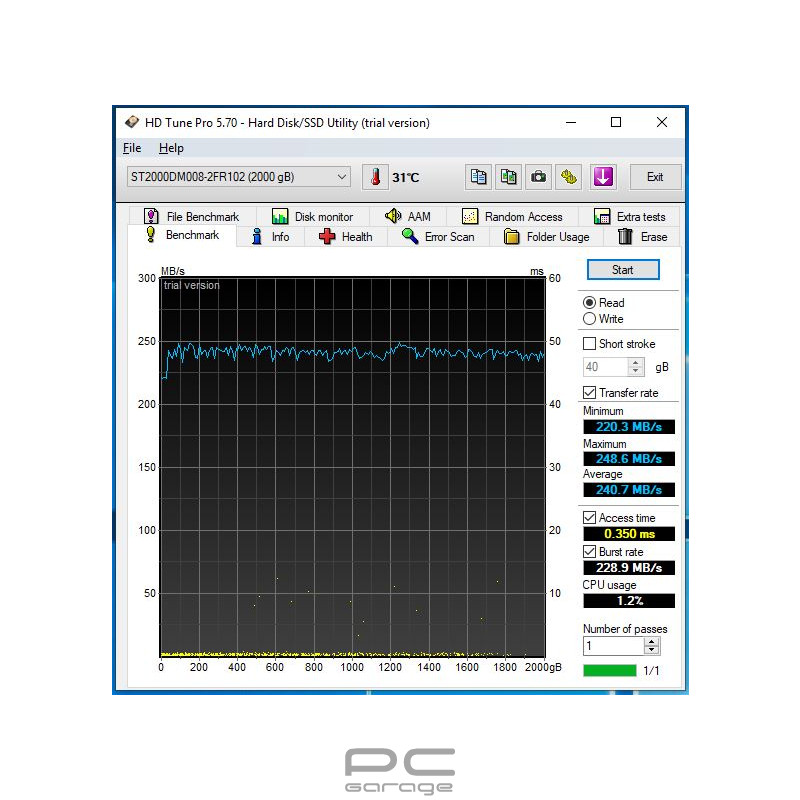 Segate Barracuda ST2000DM008 2TB 3.5 SATA 7200RPM内蔵ハード