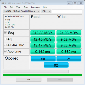 AS SSD benchmark
