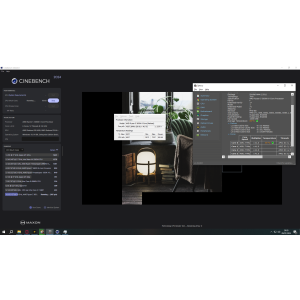 Temperaturile in timpul rularii Cinebench 2024 + RPM cooler.