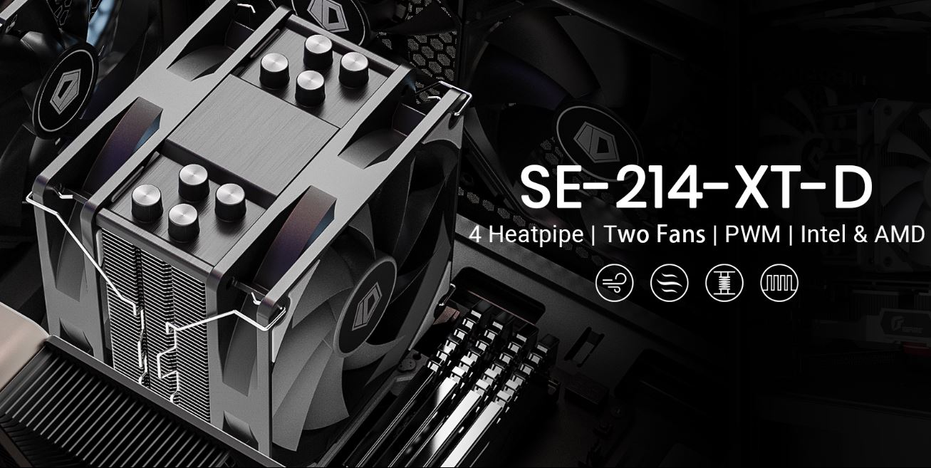 Cooler CPU ID-Cooling SE-214-XT D Black - PC Garage
