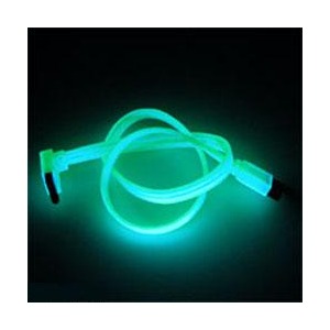 AKASA Cablu SATA 2 45cm Green UV