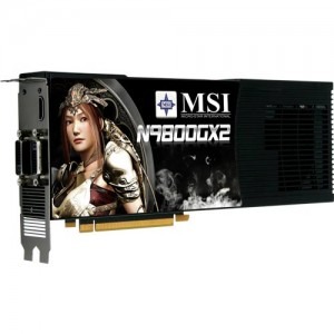 MSI GeForce 9800GX2 1GB DDR3 2x 256-bit