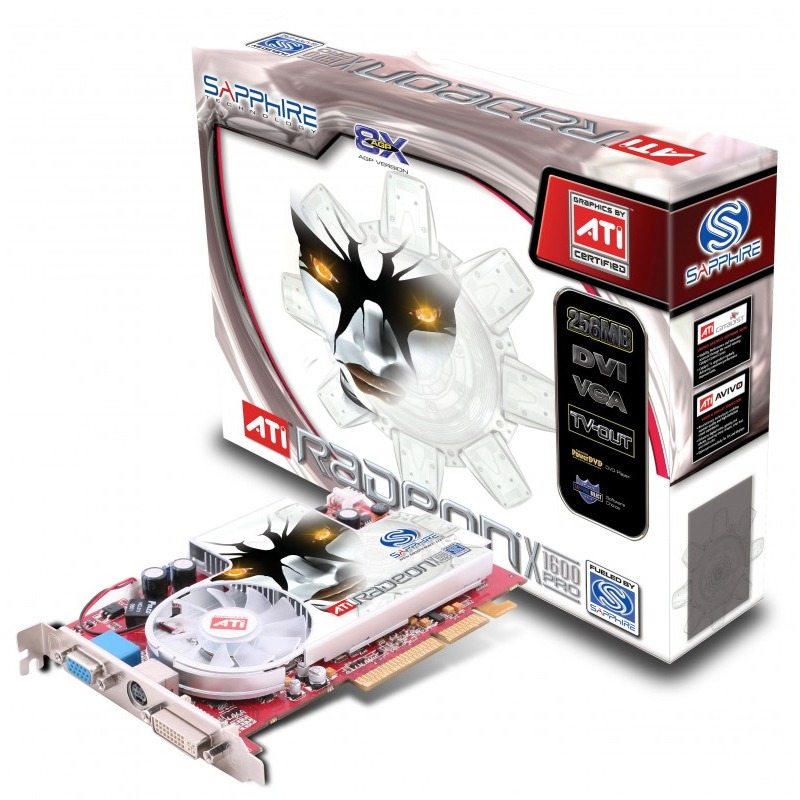Placa video Sapphire ATI Radeon X1600 Pro 512 MB DDR2 128-bit AGP - PC ...