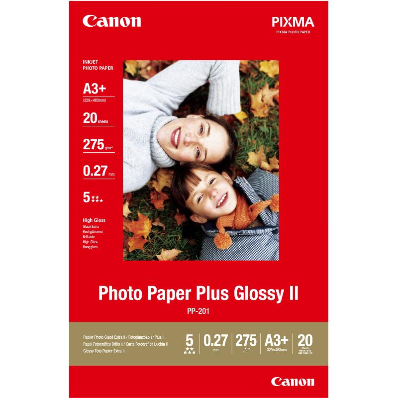 Hartie Canon PP-201 Photo Paper Plus Glossy II A3+ 20 coli