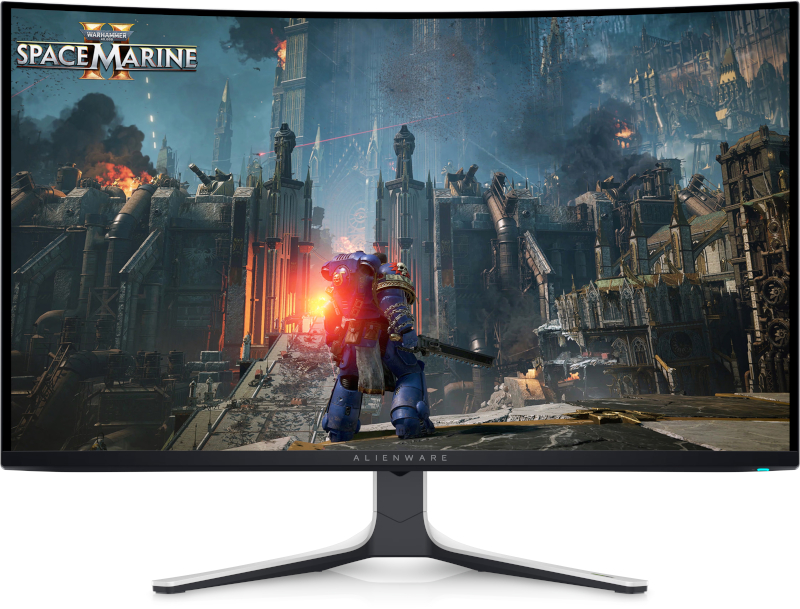 Monitor LED Alienware Gaming AW3225QF Curbat 31.5 inch UHD QD-OLED 0.03 ms 240 Hz HDR G-Sync Compatible