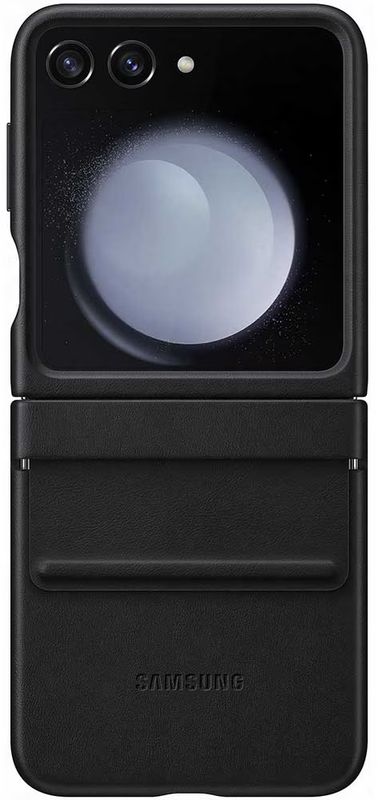 Samsung Protectie de tip Flap Eco-Leather Black pentru Galaxy Z Flip 5