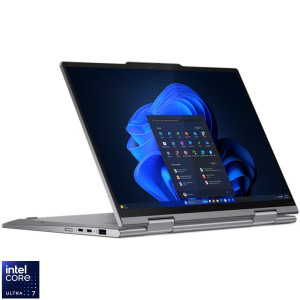 Laptop Lenovo 14 ThinkPad X1 2-in-1 Gen 9, 2.8K OLED 120Hz Touch, Procesor Intel® Core™ Ultra 7 155U (12M Cache, up to 4.80 GHz), 32GB LPDDR5X, 1TB SSD, Intel Graphics, Win 11 Pro, Grey