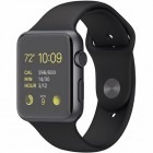 Apple Watch 1, Aluminium 42 mm, curea silicon, black-space grey