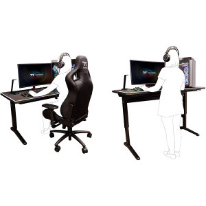 Thermaltake Level 20 BattleStation RGB cu reglaj electric pe inaltime