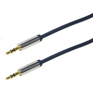 Cablu audio Logilink Jack 3.5 mm Male - Jack 3.5 mm Male, 1.5m, albastru