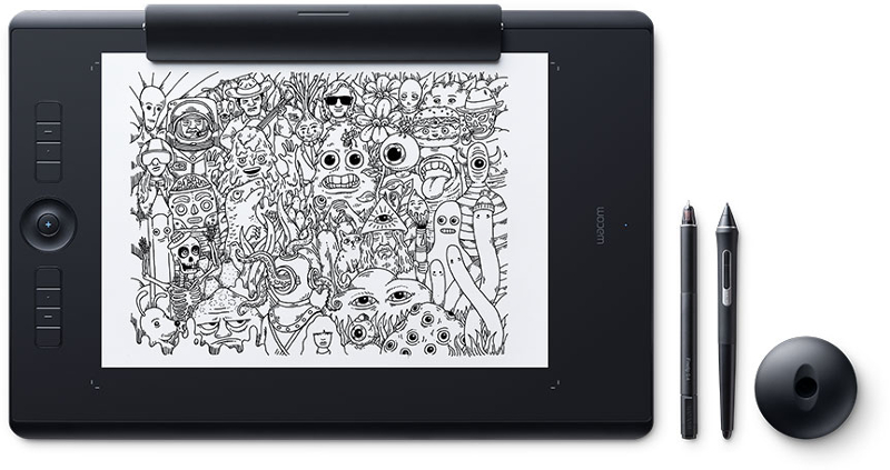 Tableta grafica WACOM Intuos Pro L, PTH-860P-N, Pen-Touch, Paper Edition, negru