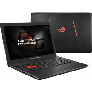 ASUS Gaming 15.6'' ROG GL553VD, FHD, Procesor Intel® Core™ i7-7700HQ (6M Cache, up to 3.80 GHz), 16GB DDR4, 1TB 7200 RPM, GeForce GTX 1050 4GB, Endless OS, Black metal