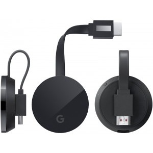 Media-player Google ChromeCast Ultra, 4K Streaming, Black - PC Garage