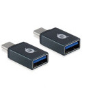 Adaptor Conceptronic 1x USB tip C Male - 1x USB Female, gri (2 buc.)