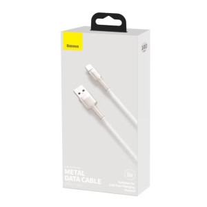 Baseus Cafule, USB Male la USB-C Male, 66W, 1 m, White