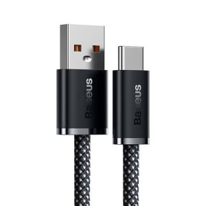 Baseus Dynamic, USB Male la USB-C Male, 100W, 2 m, Grey