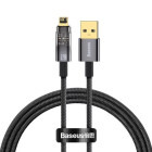 Cablu de date / adaptor Baseus Explorer, USB Male la Lightning Male, 1 m, Black