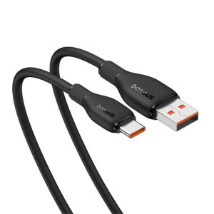Baseus Pudding, USB Male la USB-C Male, 100W, 1.2 m, Black