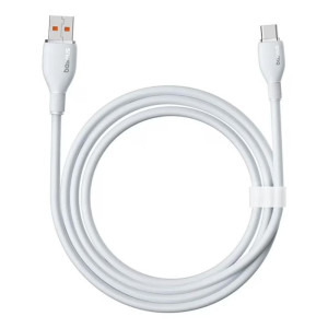 Baseus Pudding, USB Male la USB-C Male, 100W, 2 m, White
