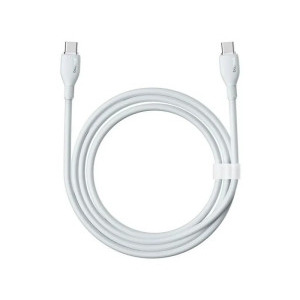 Baseus Pudding, USB-C Male la USB-C Male, 100W, 2 m, White