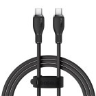 Cablu de date / adaptor Baseus Pudding, USB-C Male la USB-C Male, 100W, 2 m, Black