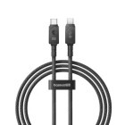 Cablu de date / adaptor Baseus Unbreakable, USB-C Male la USB-C Male, 100W, 2 m, Black