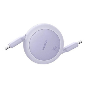 Baseus Free2Pull Mini, USB-C Male la USB-C Male, 1 m, 60W, Purple