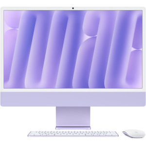 All-In-One PC Apple iMac 24 inch 4.5K Retina, Apple M4, 32GB RAM, 512GB SSD, 10 core GPU, macOS Sequoia, INT keyboard, Purple