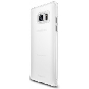 Ringke Protectie pentru spate Slim Frost White pentru Samsung Galaxy Note 7 + Bonus folie Ringke Invisible Screen Defender