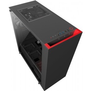 NZXT S340 Elite Matte Black Red