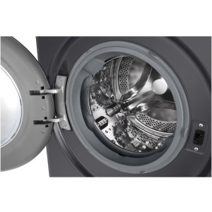 LG F4DR509SBM, Spalare 9 kg, Uscare 6 kg, 1400 RPM, Clasa B, Direct Drive, TurboWash, Negru