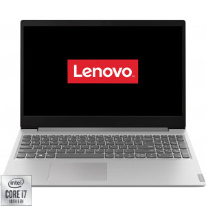 Lenovo 15.6'' IdeaPad S145, FHD, Procesor Intel® Core™ i7-1065G7 (8M Cache, up to 3.90 GHz), 8GB DDR4, 512GB SSD, Intel Iris Plus, No OS, Platinum Grey
