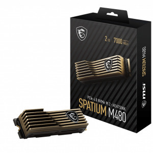 MSI Spatium M480 Heatsink 2TB PCI Express 4.0 x4 M.2 2280