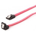 Gembird SATA-III Female - SATA-III Female, conector 90 grade, 0.5m, rosu