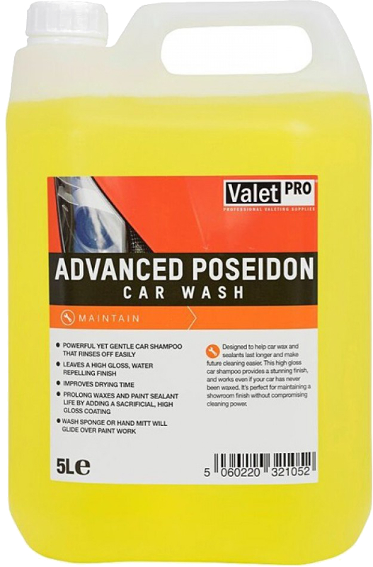 Spalare si detailing rapid Valet Pro Sampon Auto  Advanced Poseidon Car Wash, 5L