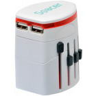 Incarcator retea Spacer Universal, 2x USB, 10A, White