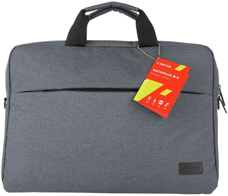 Canyon Geanta notebook 15.6 inch CNE-CB5G4 Gray, multiple buzunare pentru accesorii
