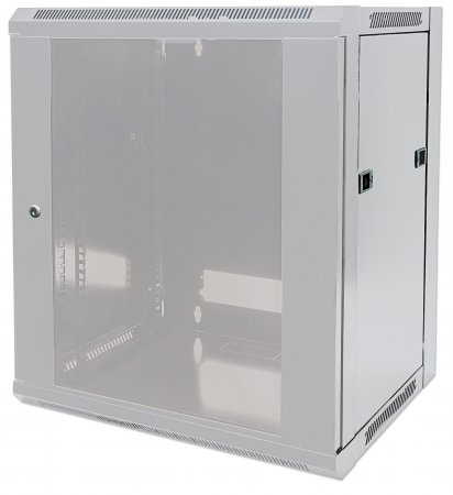 Cabinet metalic Intellinet 711784 9U Wall mount, 570 x 500, Glass door, Gri