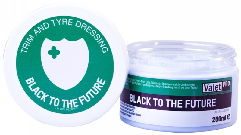 Jante si anvelope Valet Pro Dressing Plastice & Cauciuc  Black to the Future, 250ml