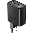 Incarcator retea Havit UCLE001, 2x USB, 1x USB-C, 30W, Black