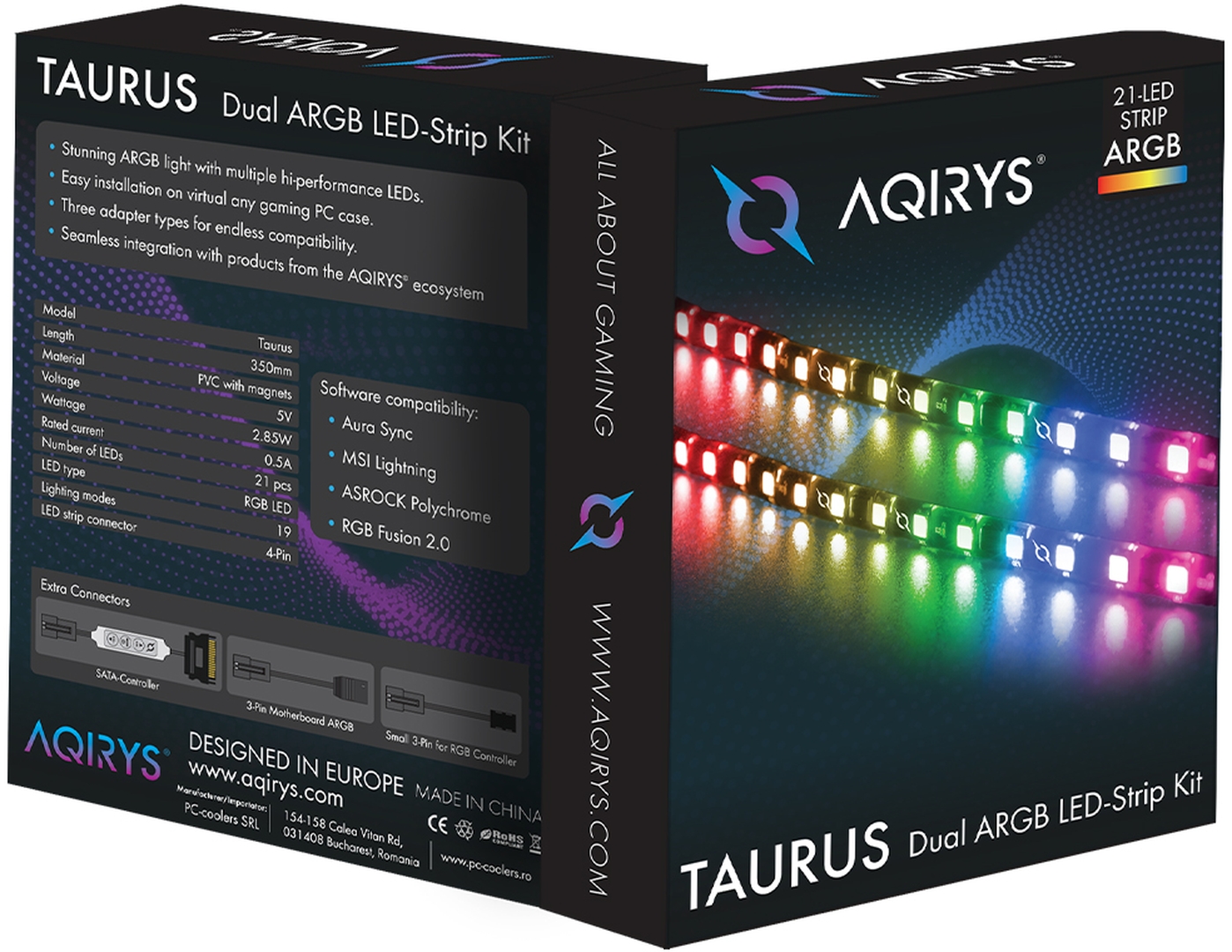 AQIRYS Kit Dual ARGB LED-Strip AQIRYS Taurus