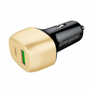 Energizer D38BG, 1x USB-C, 1x USB, 38W, Black/Gold