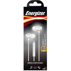 Energizer In-Ear, CIA10WH, metalice, alb