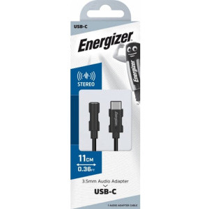 Energizer C112CABK, adaptor Lightning Male la Jack 3.5 mm Female, 0.1 m, Black