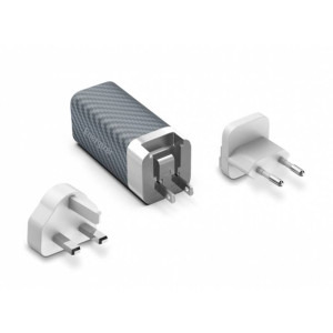 Energizer A65MU, 1x USB-C, 1x USB, 65W (adaptor US, UK, EU)