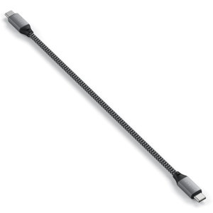 Satechi USB 2.0 Tip C Male - USB 2.0 Tip C Male, 0.25m, gri-negru